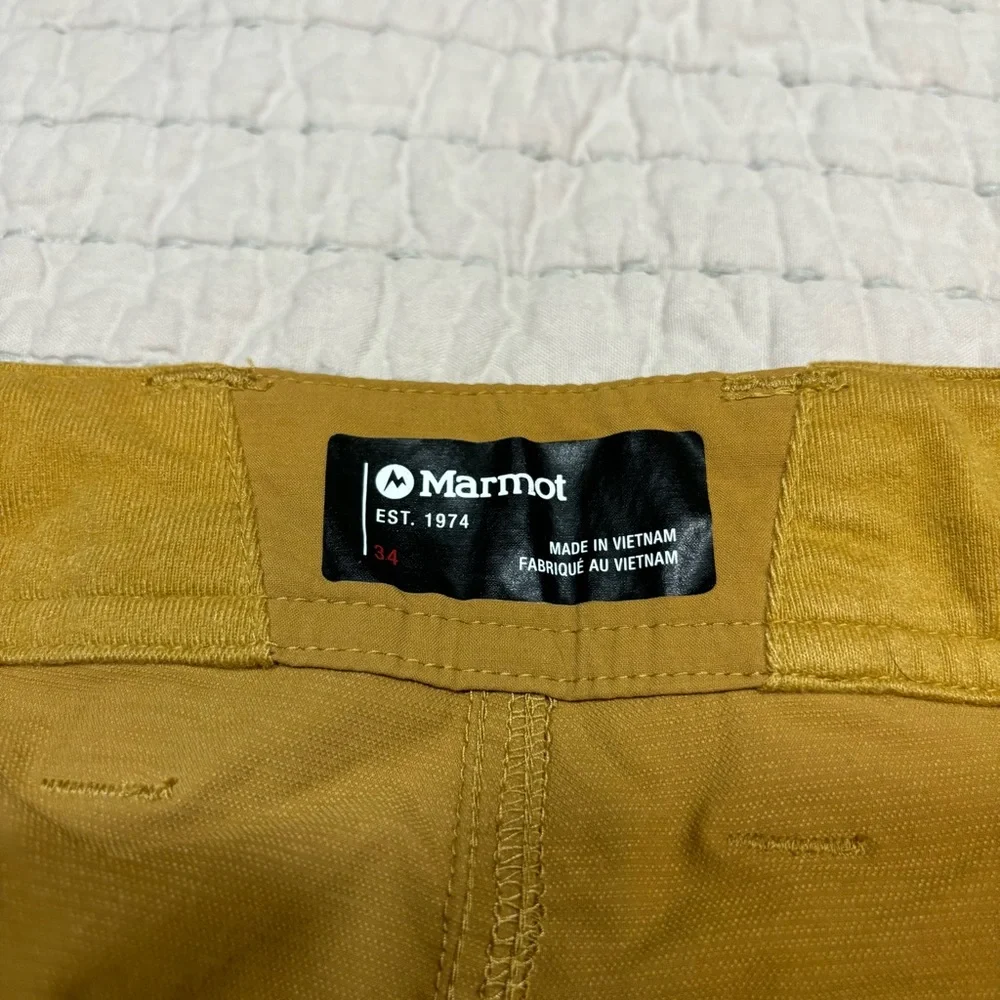Marmot Men's Tan Outdoor Hiking Climbing Pants Size 34 - Picture 3 of 11